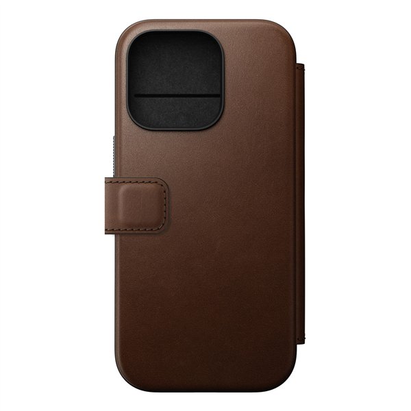 Nomad Modern Leather Folio iPhone 16 Pro Brown