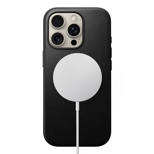 Nomad Modern Leather Case iPhone 16 Pro Black