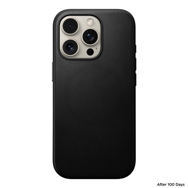 Nomad Modern Leather Case iPhone 16 Pro Black