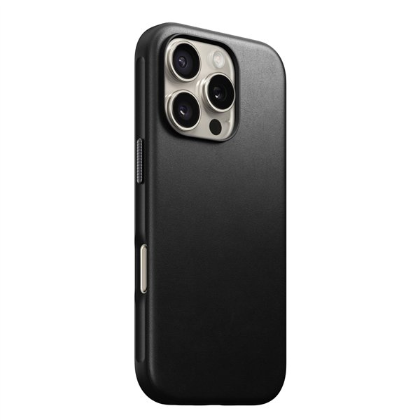 Nomad Modern Leather Case iPhone 16 Pro Black