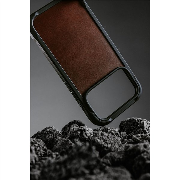 Nomad Rugged Leather Case iPhone 17 Pro Rustic Brown Horween