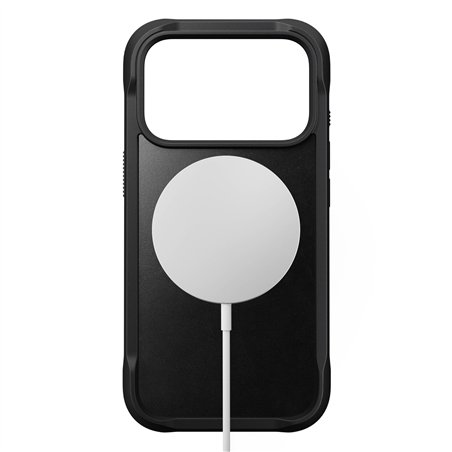 Nomad Rugged Leather Case iPhone 17 Pro Black Horween