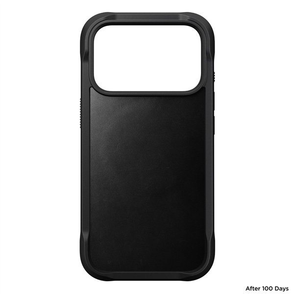 Nomad Rugged Leather Case iPhone 17 Pro Black Horween