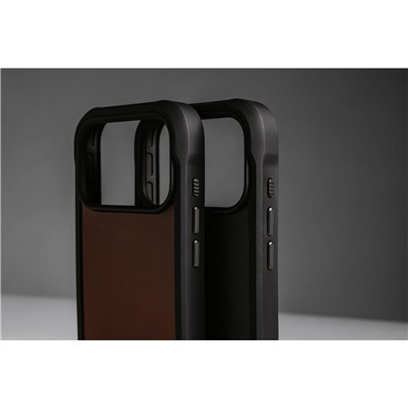 Nomad Rugged Leather Case iPhone 17 Pro Black Horween