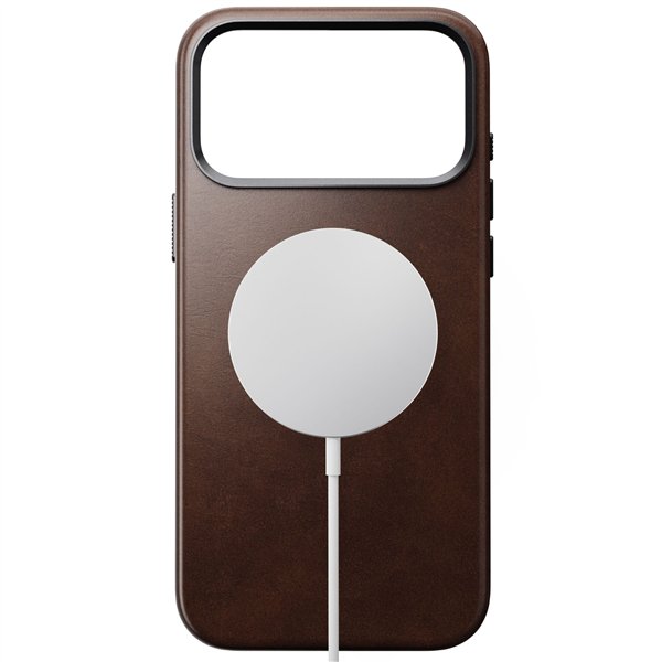 Nomad Traditional Leather Case iPhone 17 Pro Max Rustic Brown H