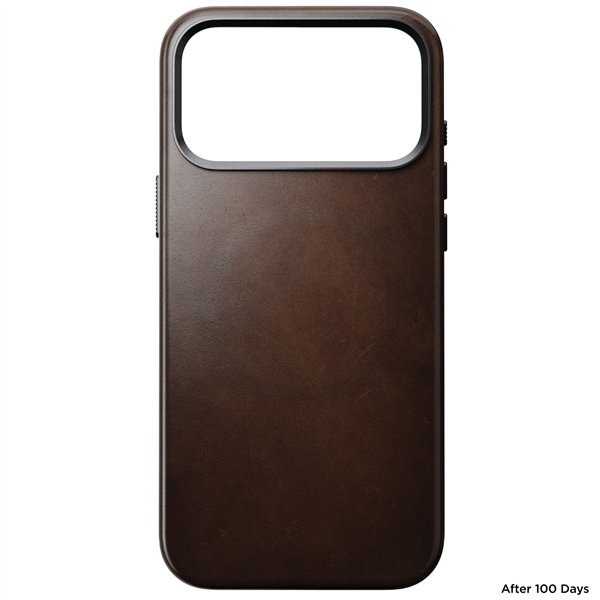 Nomad Traditional Leather Case iPhone 17 Pro Max Rustic Brown H
