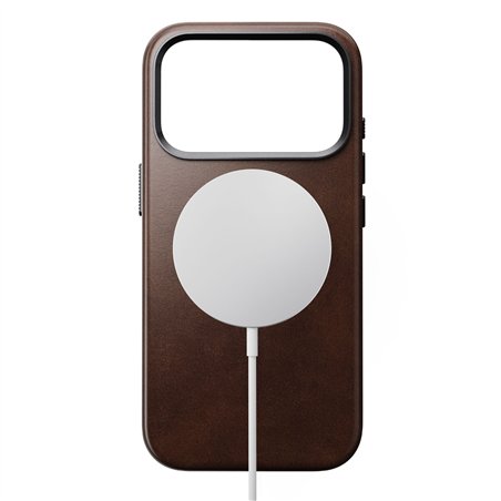 Nomad Traditional Leather Case iPhone 17 Pro Rustic Brown H.