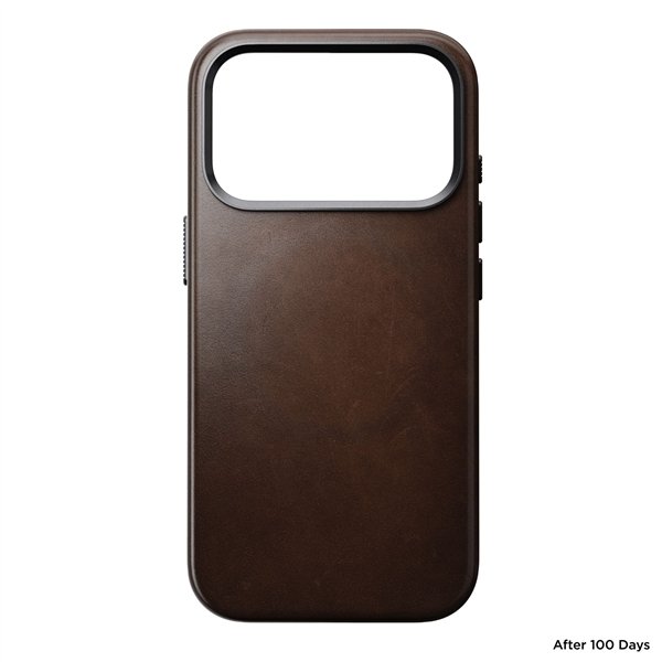 Nomad Traditional Leather Case iPhone 17 Pro Rustic Brown H.