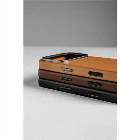 Nomad Traditional Leather Case iPhone 17 Pro Rustic Brown H.