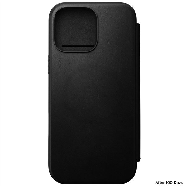 Nomad Modern Leather Folio iPhone 16 Pro Max Black