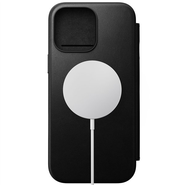 Nomad Modern Leather Folio iPhone 16 Pro Max Black