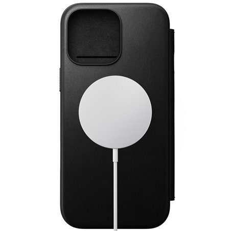 Nomad Modern Leather Folio iPhone 16 Pro Max Black