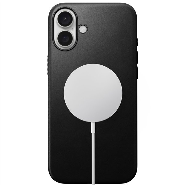 Nomad Modern Leather Case iPhone 16 Plus Black
