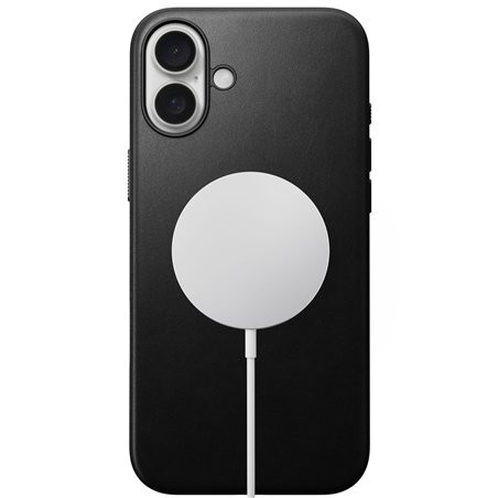 Nomad Modern Leather Case iPhone 16 Plus Black