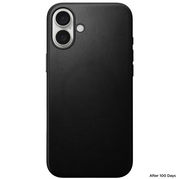 Nomad Modern Leather Case iPhone 16 Plus Black
