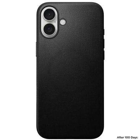 Nomad Modern Leather Case iPhone 16 Plus Black