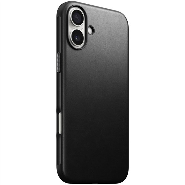 Nomad Modern Leather Case iPhone 16 Plus Black