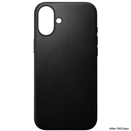 Nomad Modern Leather Case iPhone 16 Plus Black