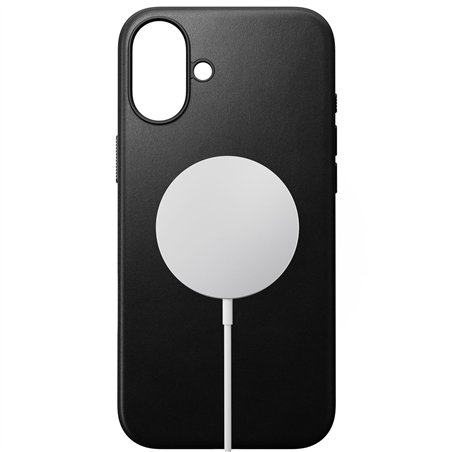 Nomad Modern Leather Case iPhone 16 Plus Black
