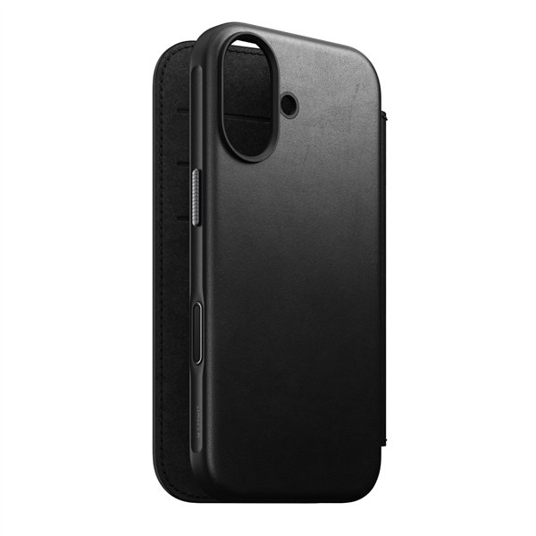 Nomad Modern Leather Folio iPhone 17 Black