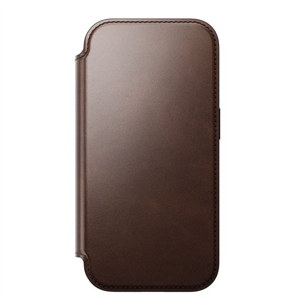Nomad Modern Leather Folio iPhone 17 Pro Rustic Brown H.