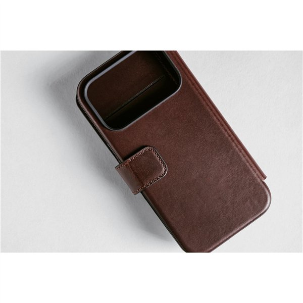 Nomad Modern Leather Folio iPhone 17 Pro Rustic Brown H.