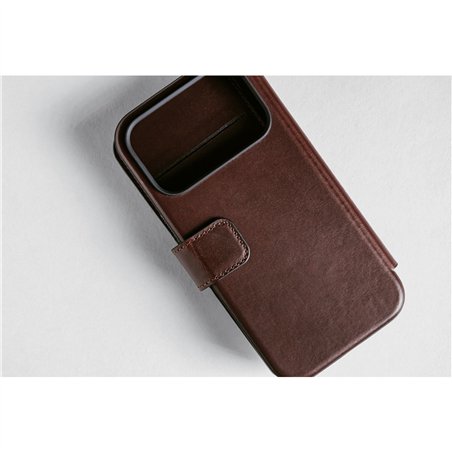 Nomad Modern Leather Folio iPhone 17 Pro Rustic Brown H.