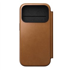 Nomad Modern Leather Folio iPhone 17 Pro English Tan