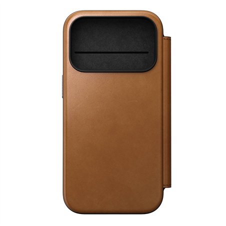 Nomad Modern Leather Folio iPhone 17 Pro English Tan