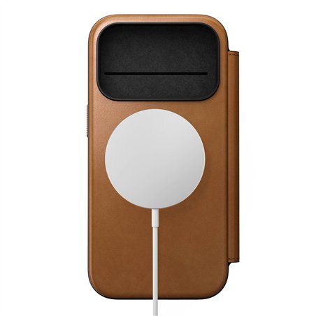 Nomad Modern Leather Folio iPhone 17 Pro English Tan