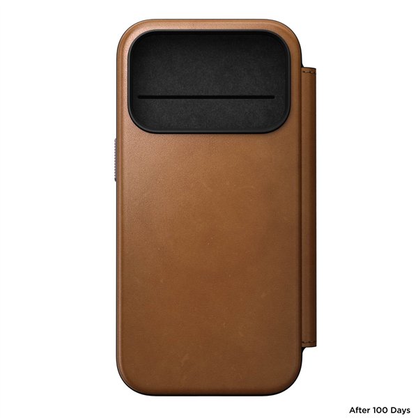 Nomad Modern Leather Folio iPhone 17 Pro English Tan