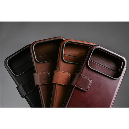 Nomad Modern Leather Folio iPhone 17 Pro Burgundy Horween