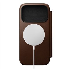 Nomad Modern Leather Folio iPhone 17 Pro Brown 2