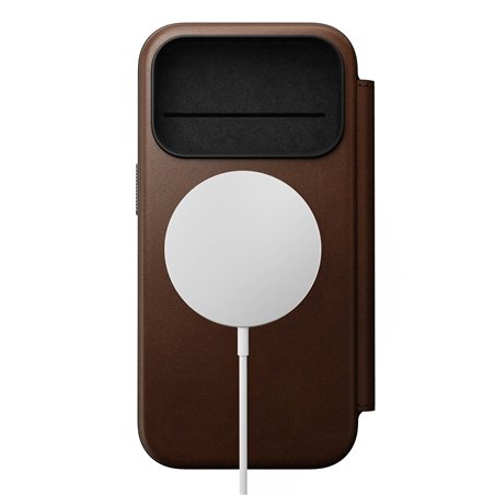 Nomad Modern Leather Folio iPhone 17 Pro Brown