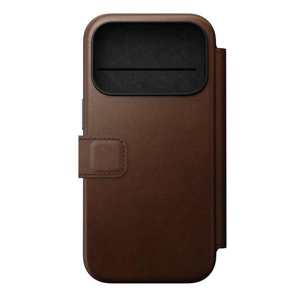 Nomad Modern Leather Folio iPhone 17 Pro Brown