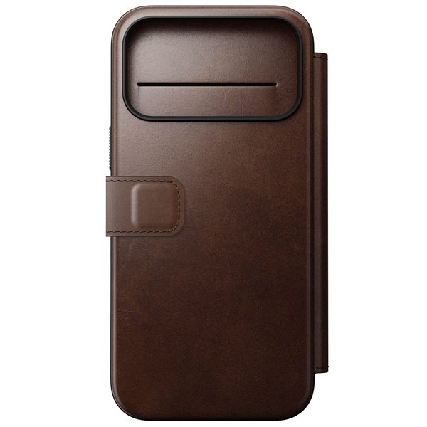 Nomad Modern Leather Folio iPhone 17 Pro Max Rustic Brown H