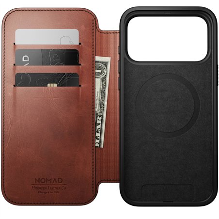 Nomad Modern Leather Folio iPhone 17 Pro Max Olde Dublin H.