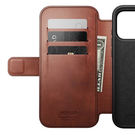 Nomad Modern Leather Folio iPhone 17 Pro Max Olde Dublin H.