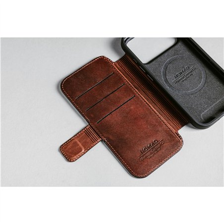 Nomad Modern Leather Folio iPhone 17 Pro Max Olde Dublin H.