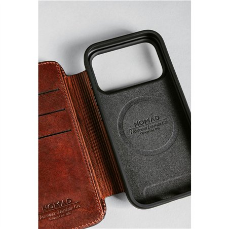 Nomad Modern Leather Folio iPhone 17 Pro Max Olde Dublin H.