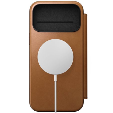 Nomad Modern Leather Folio iPhone 17 Pro Max English Tan