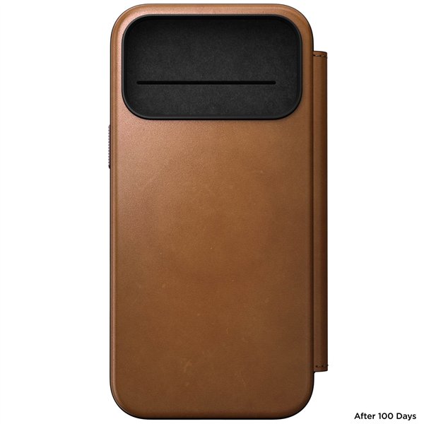 Nomad Modern Leather Folio iPhone 17 Pro Max English Tan