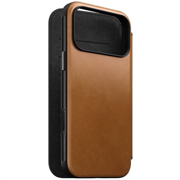 Nomad Modern Leather Folio iPhone 17 Pro Max English Tan