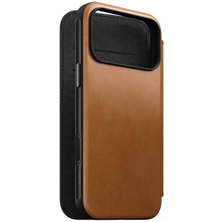 Nomad Modern Leather Folio iPhone 17 Pro Max English Tan