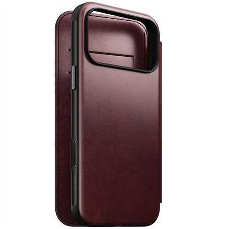 Nomad Modern Leather Folio iPhone 17 Pro Max Brown