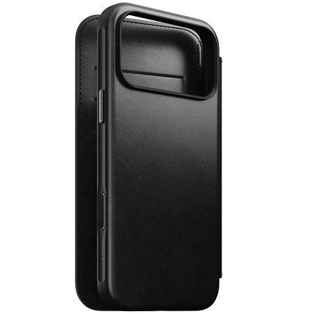 Nomad Modern Leather Folio iPhone 17 Pro Max Black Horween