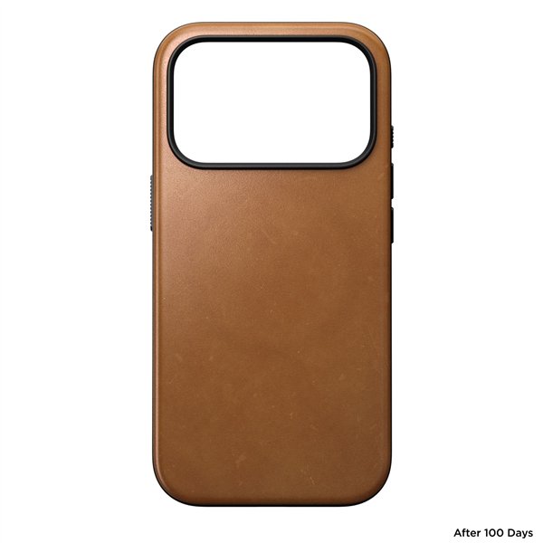 Nomad Modern Leather Case iPhone 17 Pro English Tan