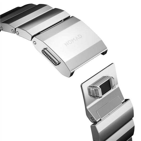Nomad Strap Stainless Steel silver V2 42/44/45/49mm