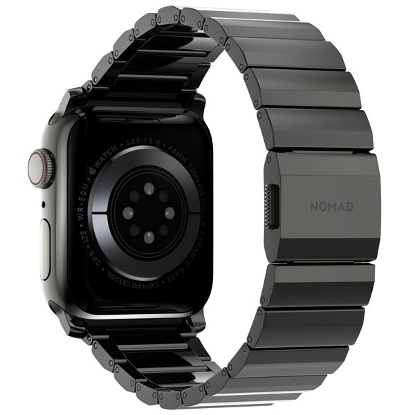 Nomad Strap Stainless Steel Graphite black V2 42/44/45/49mm