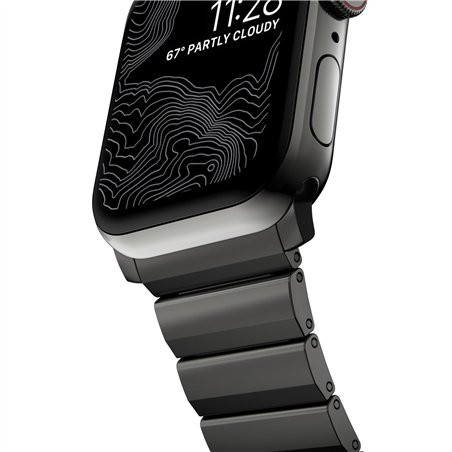 Nomad Strap Stainless Steel Graphite black V2 42/44/45/49mm